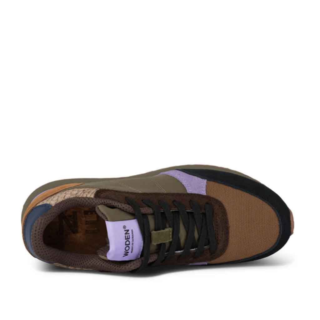 Woden Ronja Sneaker - Dark Olive/Orchid - Sole Food - 4