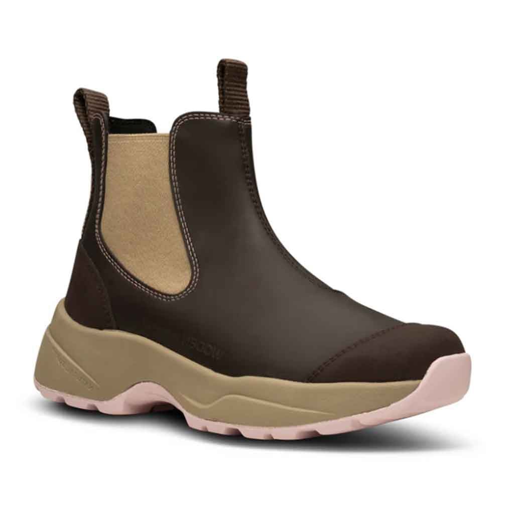 Woden Siri Waterproof Boot - Chocolate/Light Lilac - Sole Food - 2