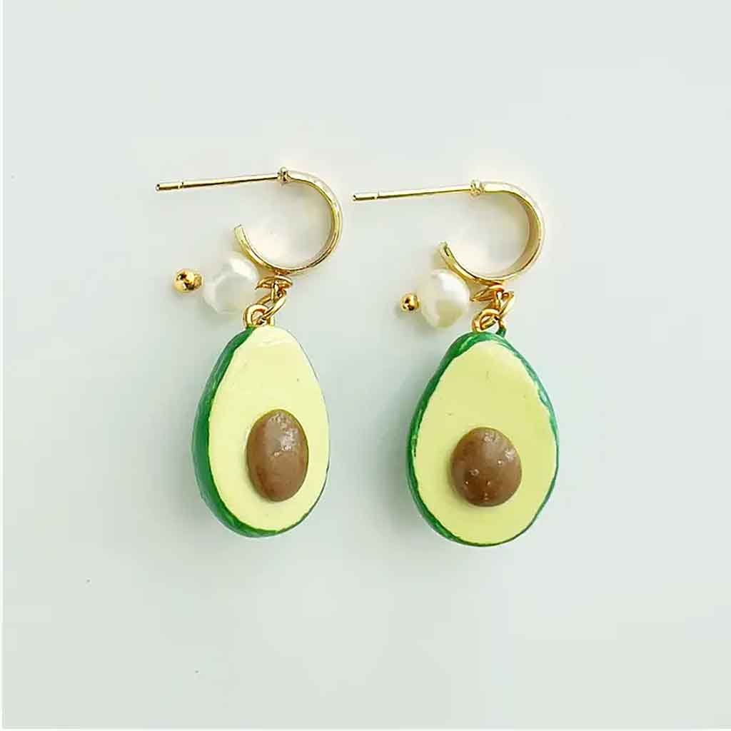 Yellow Dots Studio - Avocado Earrings - Sole Food - 1