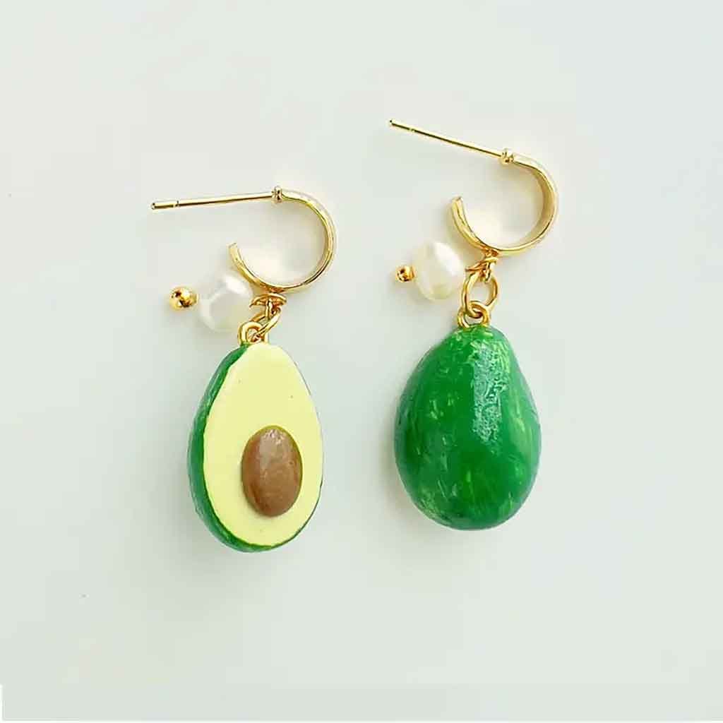 Yellow Dots Studio - Avocado Earrings - Sole Food - 2