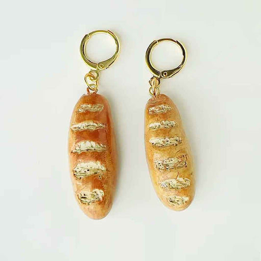 Yellow Dots Studio - Bread Earrings - Sole Food - 1