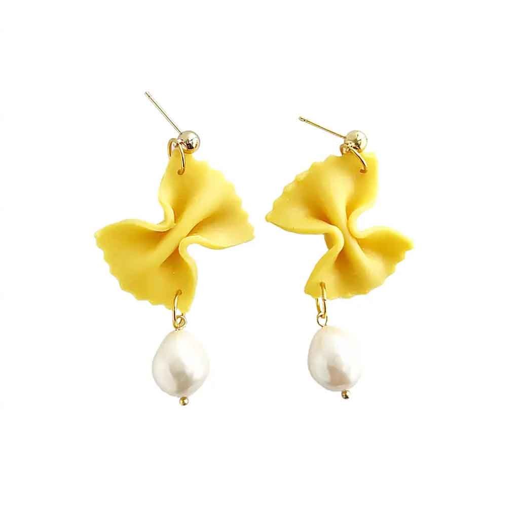 Yellow Dots Studio - Fancy Farfalle Pasta Earrings - Sole Food - 2