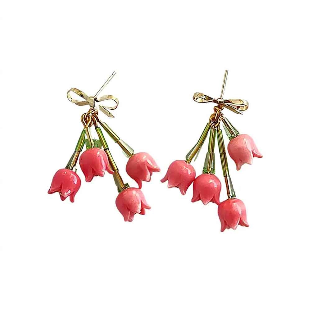 Yellow Dots Studio - Upside Down Tulip Bouquet Earrings - Sole Food - 1