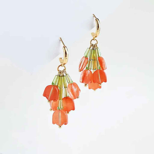 Yellow Dots Studio - Upside Down Tulip Bouquet Earrings - Sole Food - 1