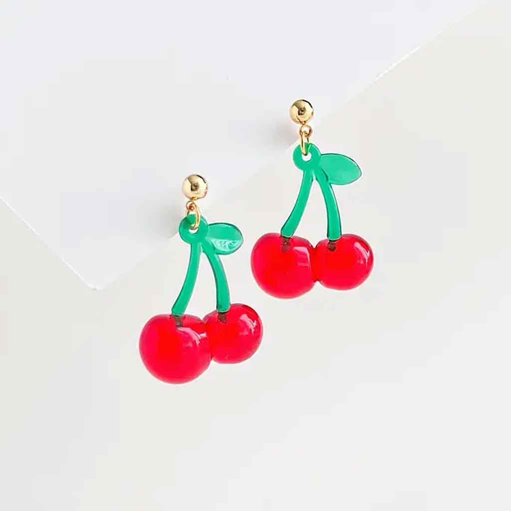 Yellow Dots Studio - Yummy Cherry Earrings - Sole Food - 1