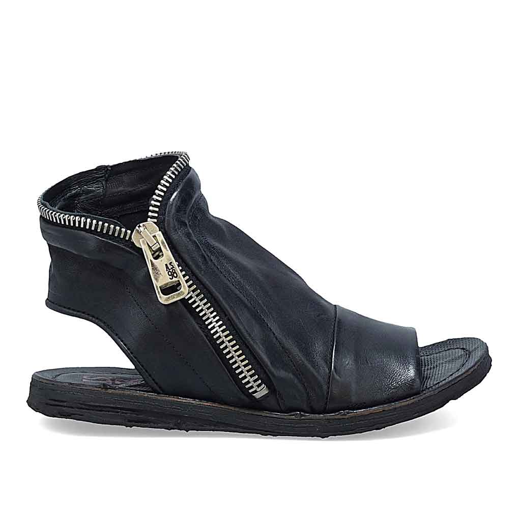 A.S. 98 Ritchie Flat for Women - Black - Sole Food