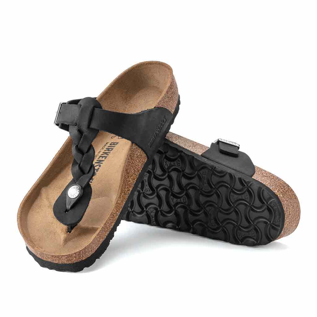 Birkenstock Gizeh Sandal for Women Black Braid