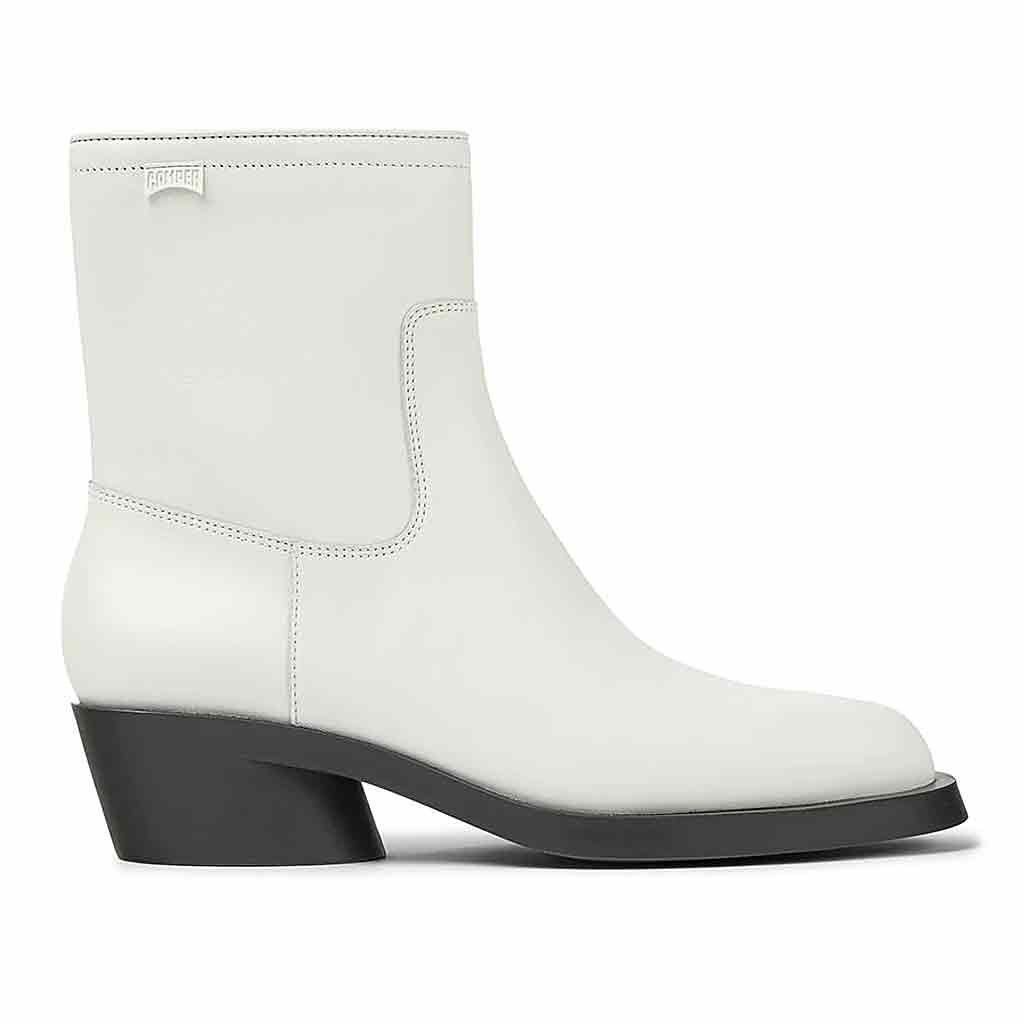 Camper Bonnie Zip Boot for Women - White - Sole Food