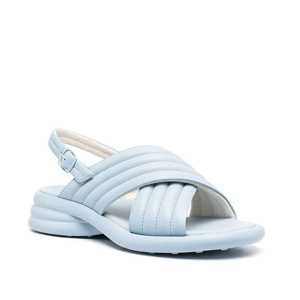 Camper Spiro Cross-Strap Sandal - Blue - Sole Food