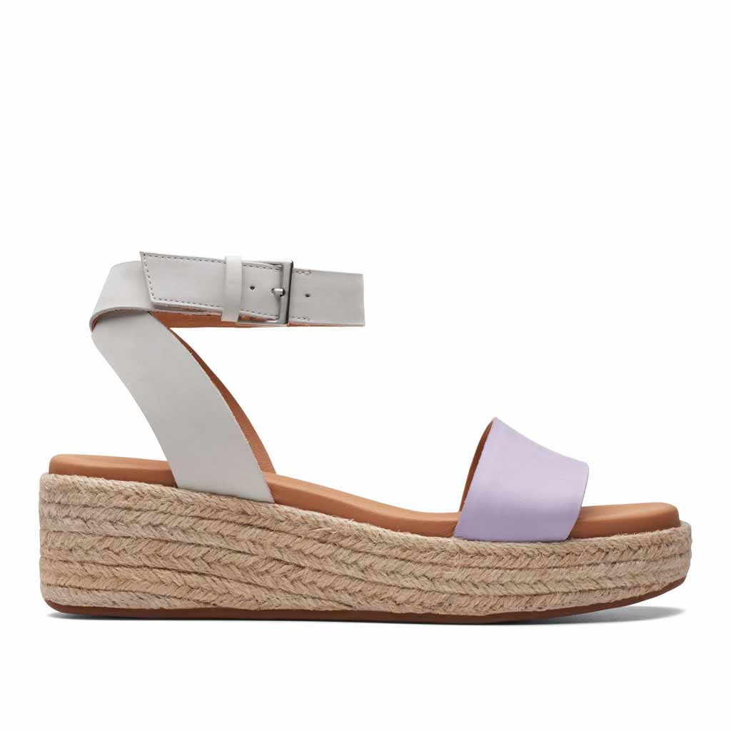 Clarks Kimmei Ivy Sandal - Lilac Combi - Sole Food