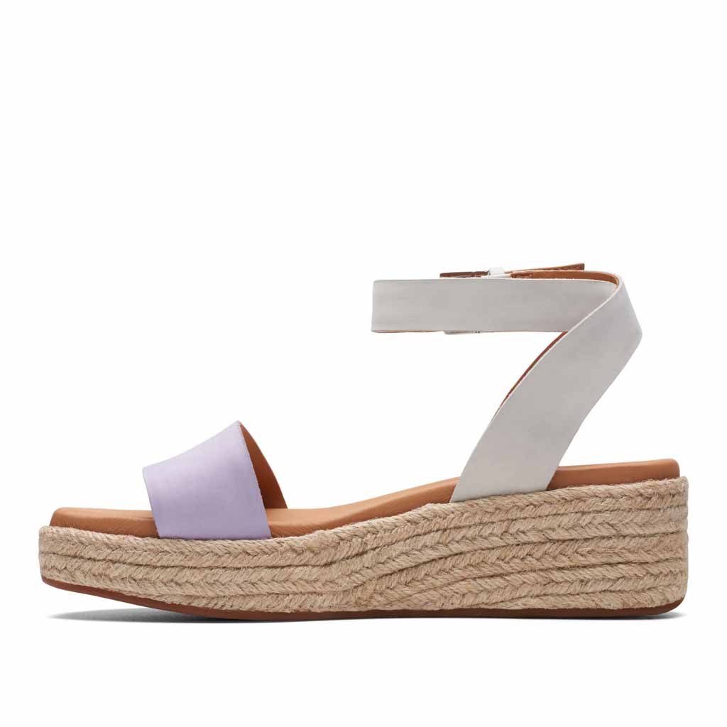 Clarks Kimmei Ivy Sandal - Lilac Combi - Sole Food