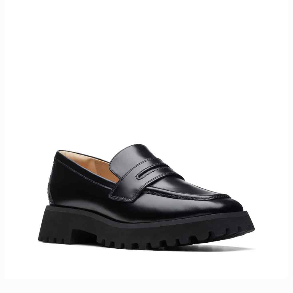 Clarks Stayso Edge Loafer - Black - Sole Food