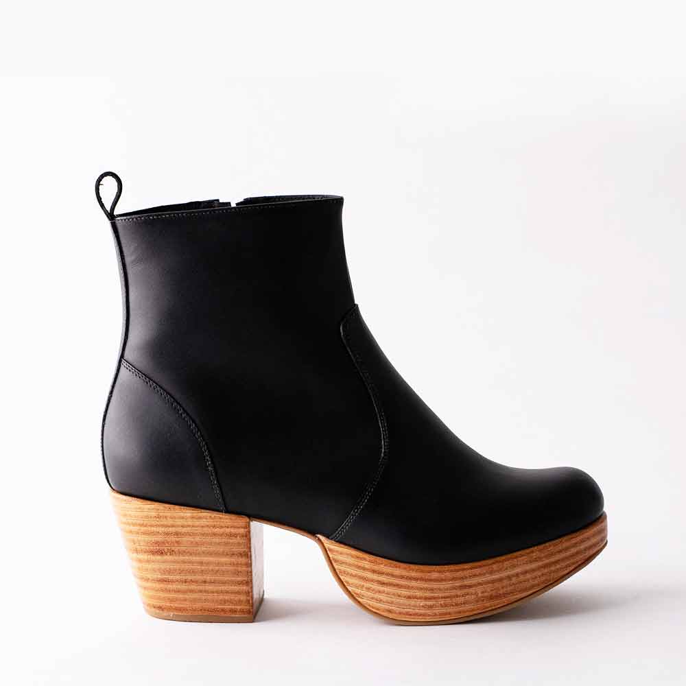 Fortress Charli Platform Bootie - Black - Sole Food - 1