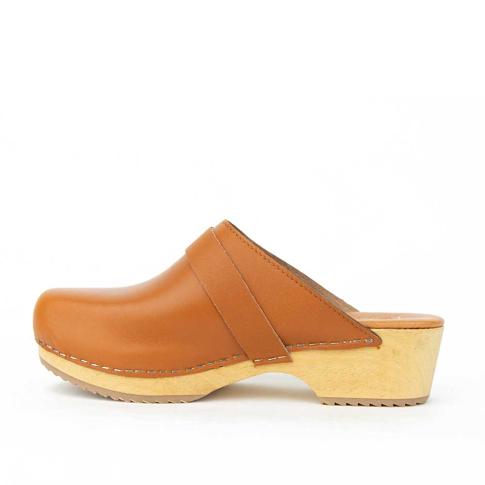 re-souL Classic Clog - Tan Leather - Sole Food - 3