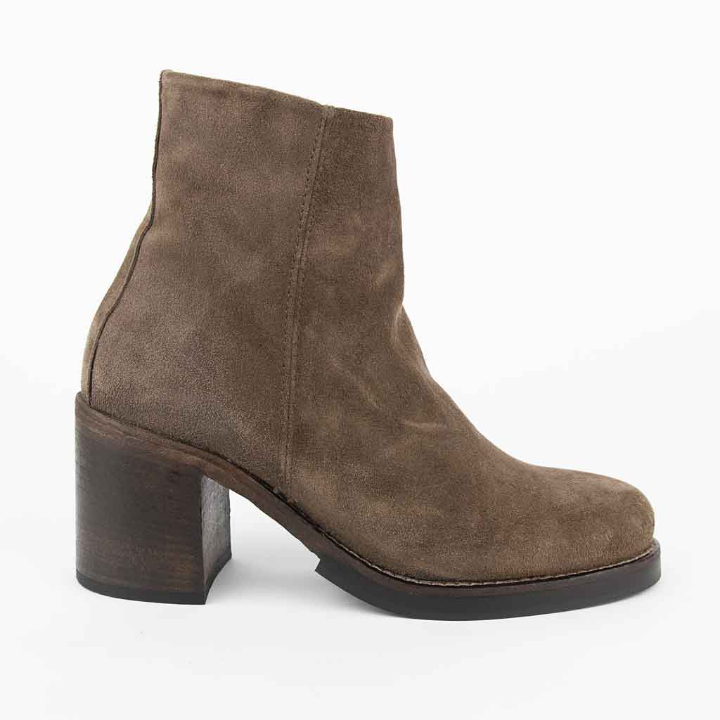 re-souL Vergne Heel Bootie for Women - Taupe - Sole Food - 1