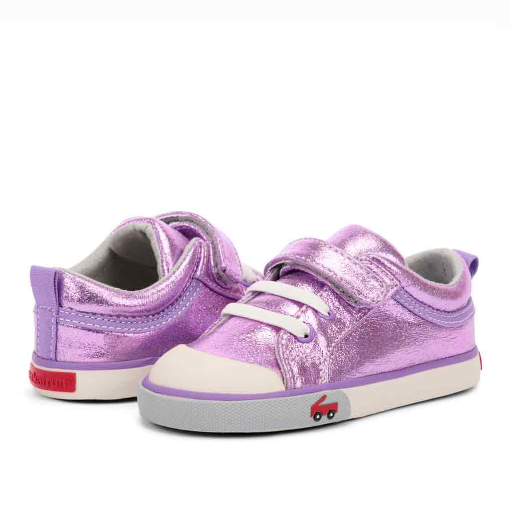 See Kai Run Kristin Sneaker - Purple Metallic - Sole Food - 4