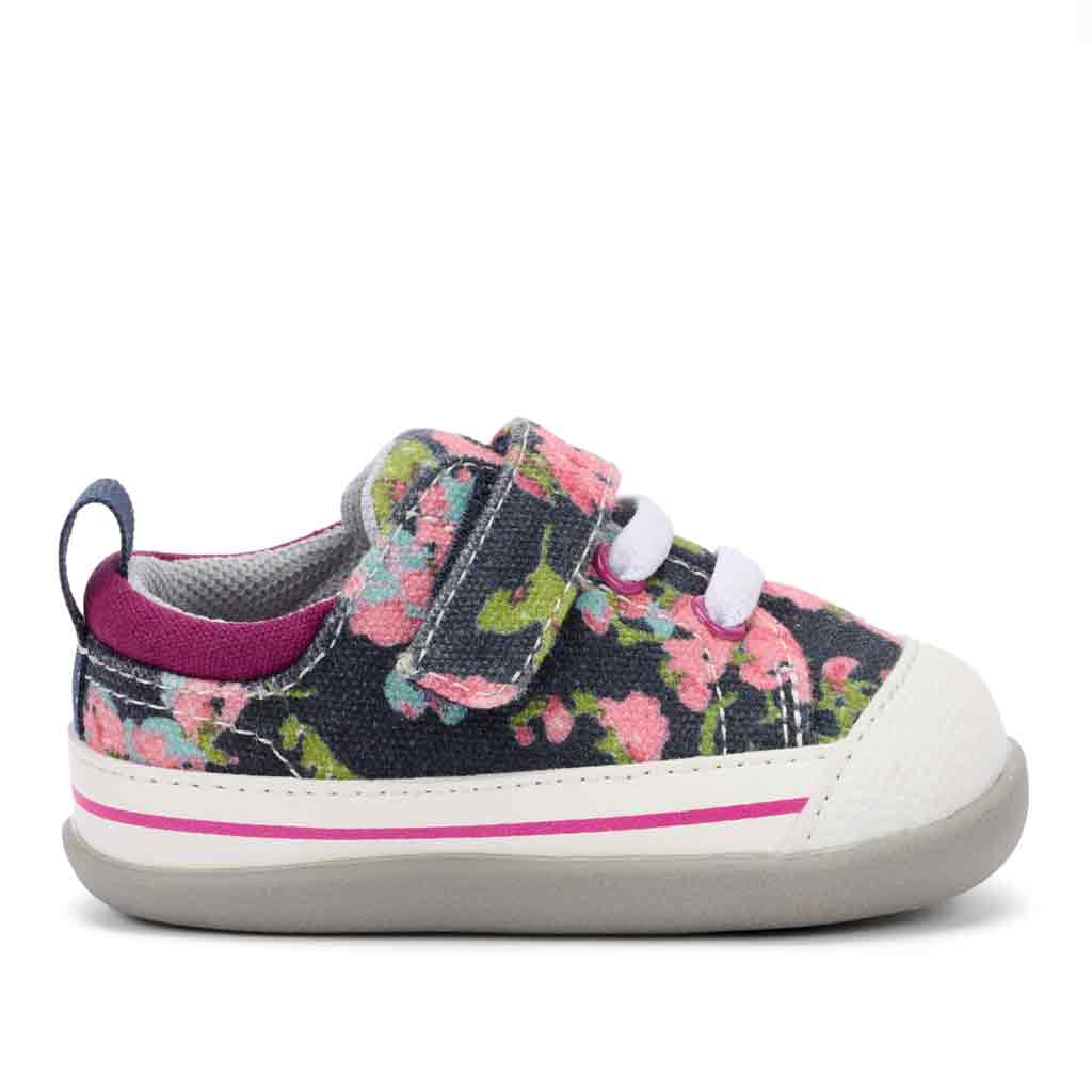See Kai Run Stevie Infant - Navy Floral - Sole Food - 1
