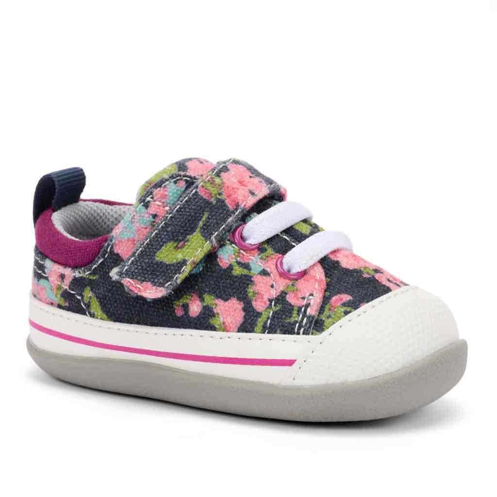 See Kai Run Stevie Infant - Navy Floral - Sole Food - 2