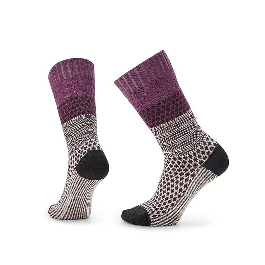 Smartwool Everyday Popcorn Cable Crew Socks - Mauve - Sole Food - 1