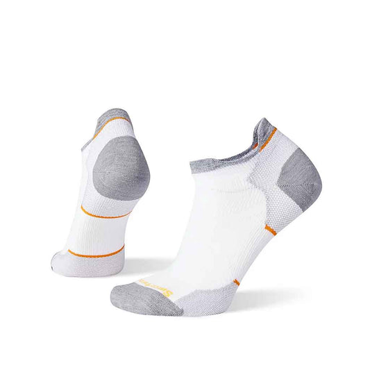 Smartwool Womens Run Zero Cushion Ankle Sock - White - Sole Food - 1