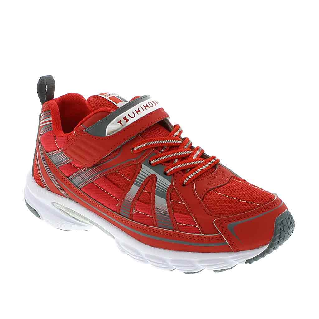 Tsukihoshi Storm Youth Sneaker - Red/Grey - Sole Food