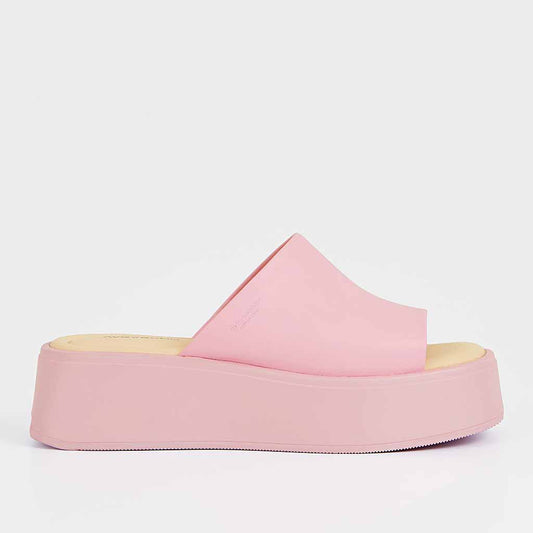 Vagabond Shoemakers Courtney Platform Slide - Pink - Sole Food