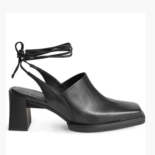 Vagabond Shoemakers Edwina Lace-Up Heel - Black - Sole Food
