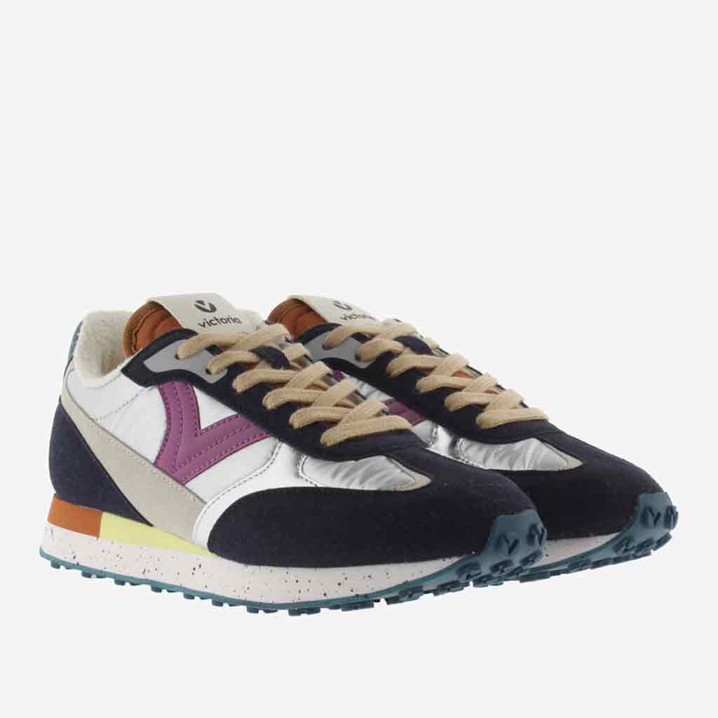 Victorias Galaxia Sneaker - Navy/Silver - Sole Food